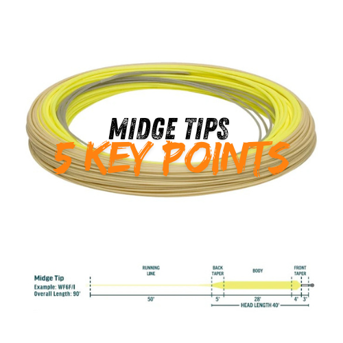 midge tip fly line info guide