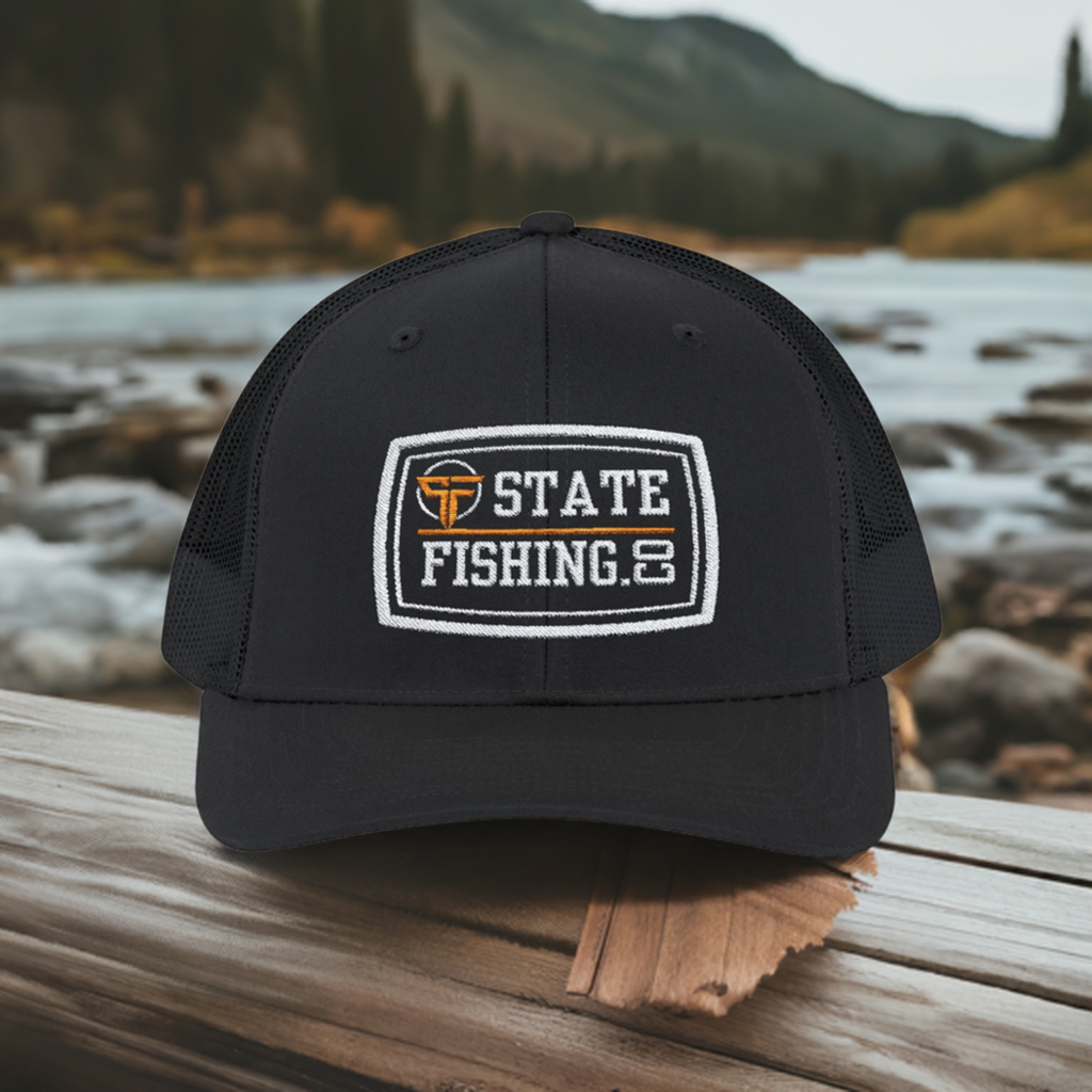 STATE BADGE SNAPBACK TRUCKER CAP