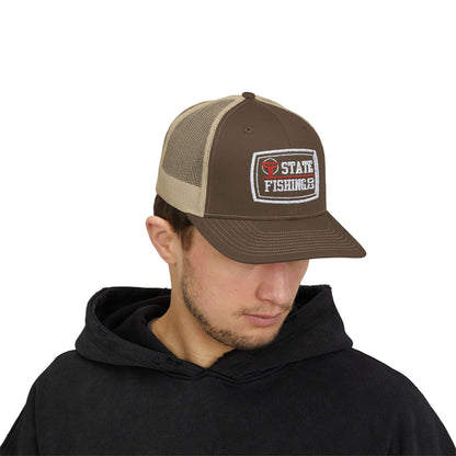 STATE BADGE SNAPBACK TRUCKER CAP