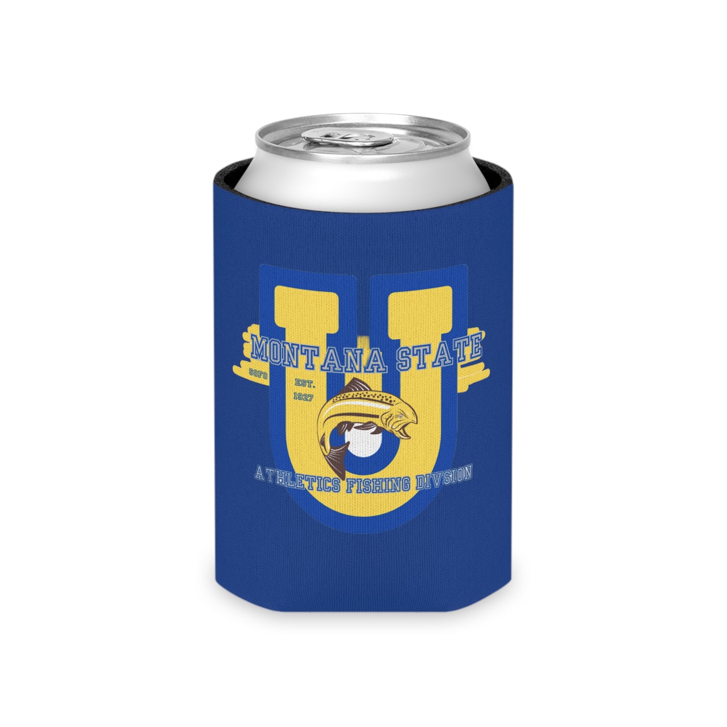 Montana State Browns The Big U Can Cooler