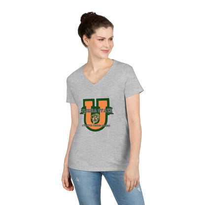 Florida State Largemouths The Big U (Ladies)' V-Neck T-Shirt
