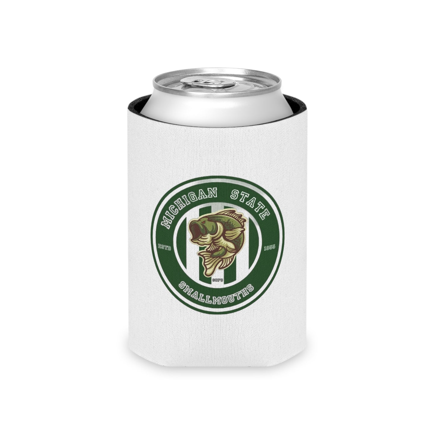 Michigan State Smallmouths Field Logo Can Cooler