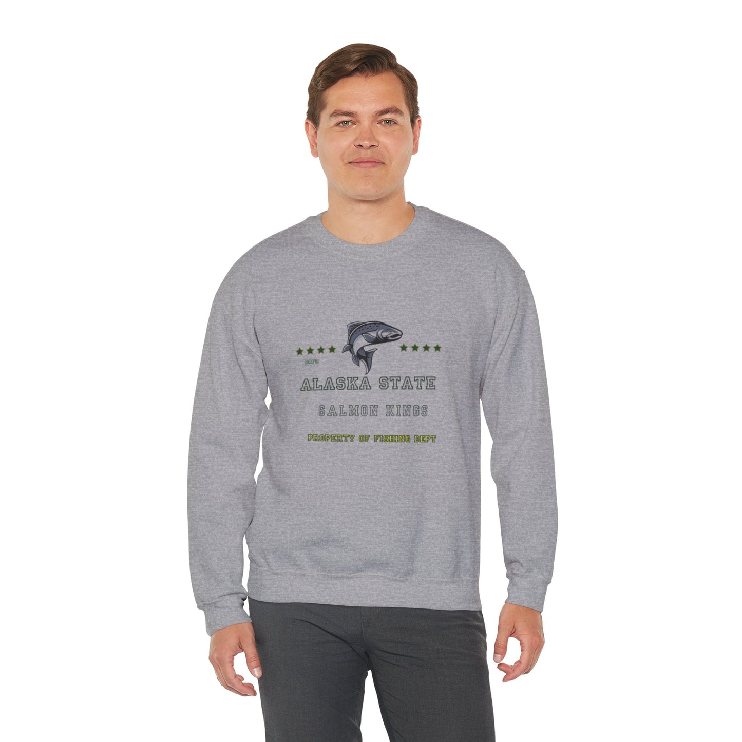 Alaska State Salmon Kings Property  Crewneck Sweatshirt