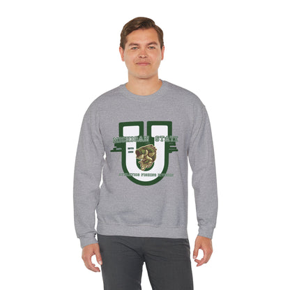 Michigan State Smallmouths The Big U Crewneck Sweatshirt