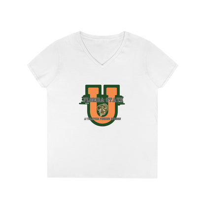 Florida State Largemouths The Big U (Ladies)' V-Neck T-Shirt