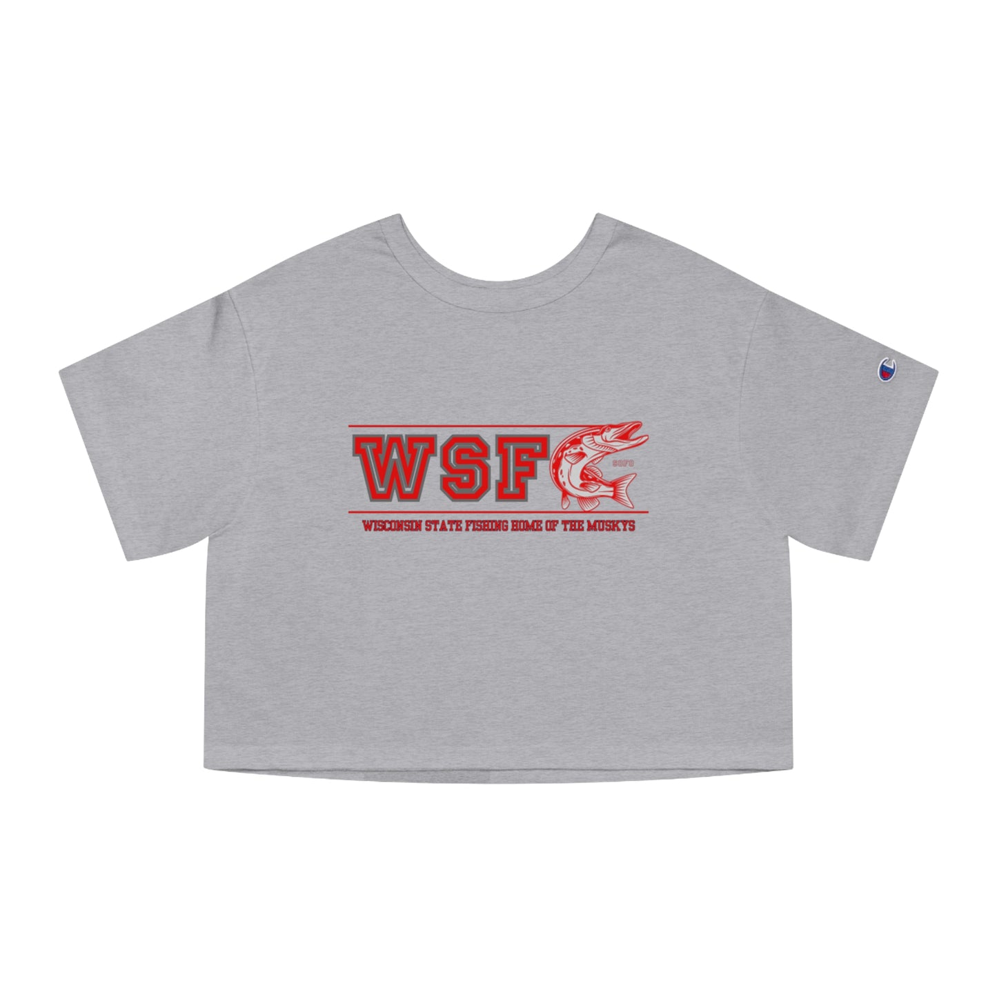 Wisconsin State Letterman Women's  Cropped T-Shirt